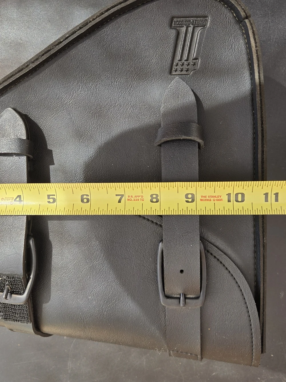 Leather Side Pouch Bag - Black